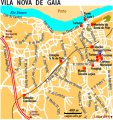 карта курорта Вила Нова де Гайа
