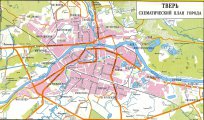 карта города Тверь
