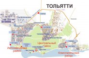 карта города Тольятти