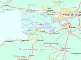 карта окрестностей города Азов