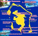 карта острова Бора-Бора