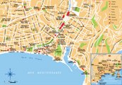 Карта центра Ниццы