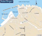 карта курорта Сен-Тропе