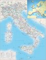 Подробная карта Италии с городами
