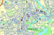 карта города Фрайбург