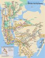 Карта метро Нью Йорка
