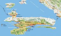 карта расположения острова Раб