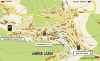 карта курорта Янске Лазне
