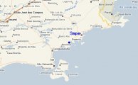 карта расположения курорта Саппе