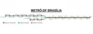 карта метро города Бразилиа