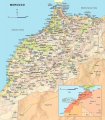 Подробная карта Марокко