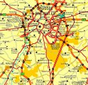 карта города Брюссель