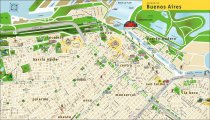 Туристическая карта  Буэнос-Айреса