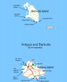 Карта Антигуа и Барбуда