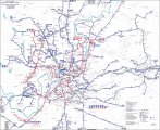 схема транспортных линий города Вильнюс