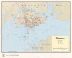 Политическая карта Сингапура