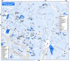 Карта-схема района Марэ - площадь Бастилии в Париже