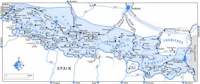 Карта Юг Пиренеи - Руссильон