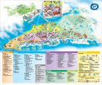 Туристическая карта острова Сентоза