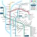 Схема метро (+трамваев) Лиона (Рона-Альпы, Франция)