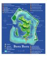 Карта острова Бора Бора