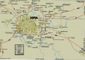 карта города София