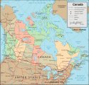 карта страны Канада