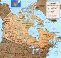 карта Канады