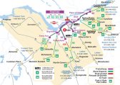 карта транспортных линий города Оттава