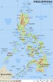 физическая карта Филиппин