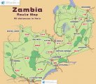 карта Замбии