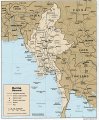 подробная карта мьянмы