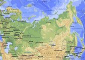 физическая карта России