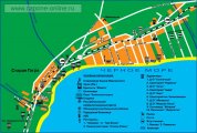 карта курорта Гагра