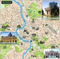 Туристическая карта центра Рима