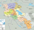 Карта территориального деления Армении