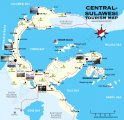 Туристическая карта Сулавеси (Центр)