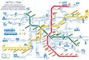 Карта метро и трамваи Праги