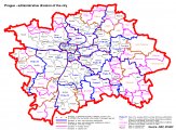 Карта Праги по районам
