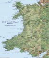 Подробная карта Уэльса