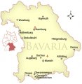 карта Бавария