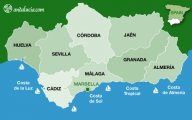 Административная карта Андалусии