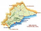 Марбелья на карте Коста дель Соль