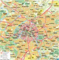 Карта Парижа с окрестностями