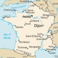 Дижон на карта Франции