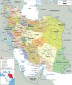 Политическая карта Ирана