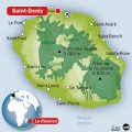 Сен Дени на карте Реюньона