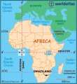 Свазиленд на карте мира