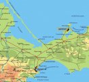 Щелкино на карте Крыма
