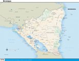 Туристическая карта Никарагуа